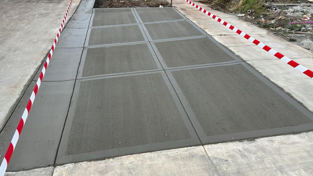 New council concrete crossover in Melbourne
